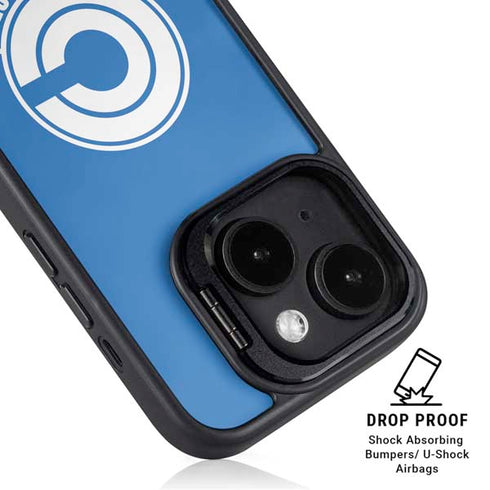 Dragon Ball Z Capsule Corp iPhone 14 Kickstand Case